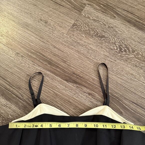 Tibi Agathe Off The Shoulder Layered Cady Top Black - Picture 3 of 6